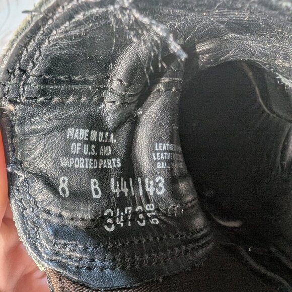 Vintage Black Leather Chelsea Ankle Boots - Women's 8 - Picture 8 of 9